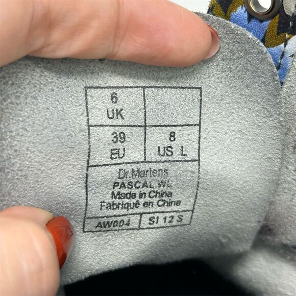 Dr. Martens Women's Black Multicolor Pascal Floral Lace Up Combat Boots Size 8 - Picture 16 of 16